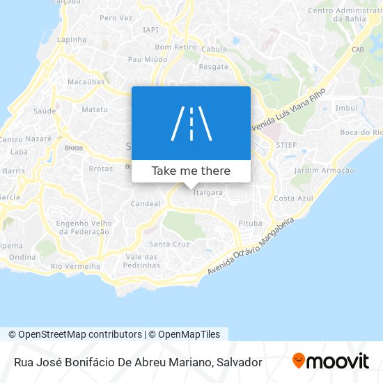 Mapa Rua José Bonifácio De Abreu Mariano