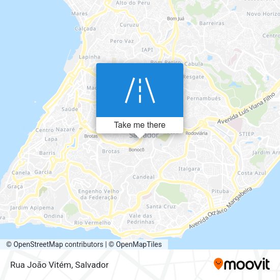 Rua João Vitém map