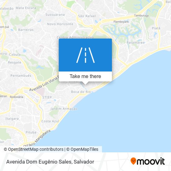 Mapa Avenida Dom Eugênio Sales