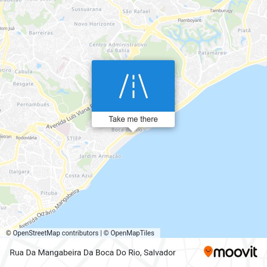 Rua Da Mangabeira Da Boca Do Rio map