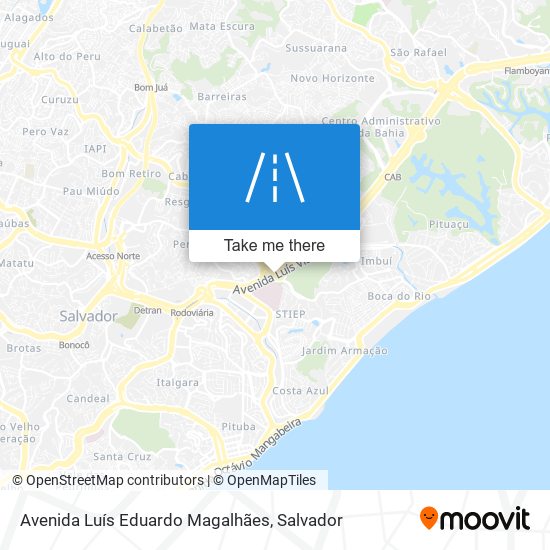 Mapa Avenida Luís Eduardo Magalhães