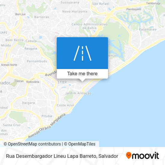 Rua Desembargador Lineu Lapa Barreto map