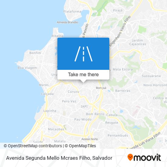 Avenida Segunda Mello Mcraes Filho map