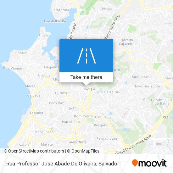 Rua Professor José Abade De Oliveira map