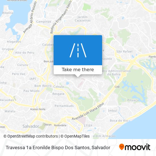 Travessa 1a Eronilde Bispo Dos Santos map