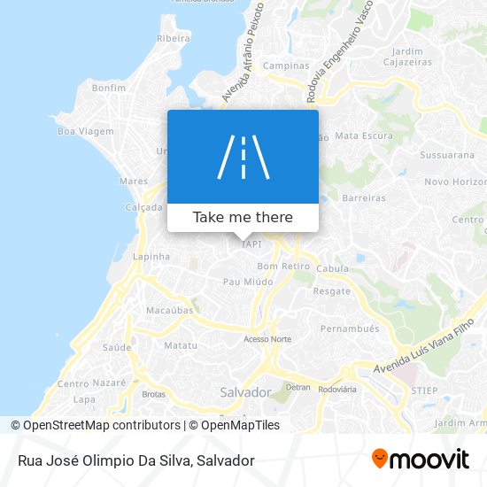 Mapa Rua José Olimpio Da Silva