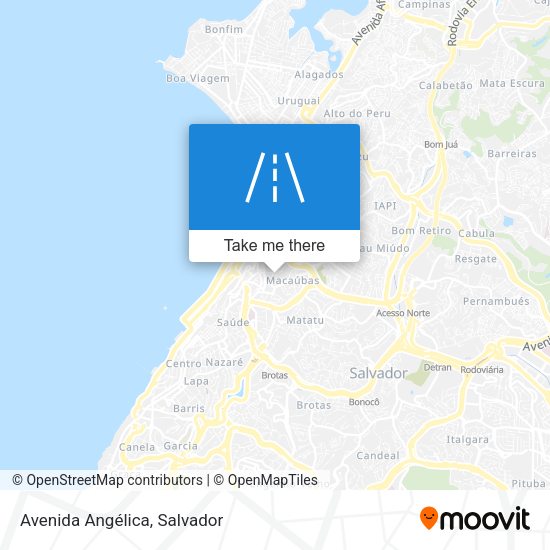 Avenida Angélica map
