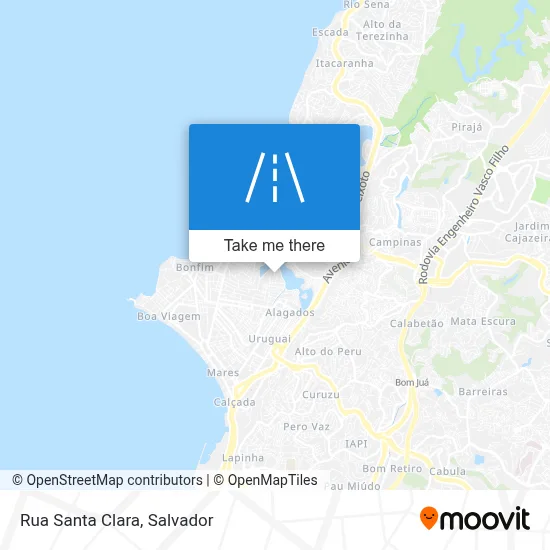 Rua Santa Clara map