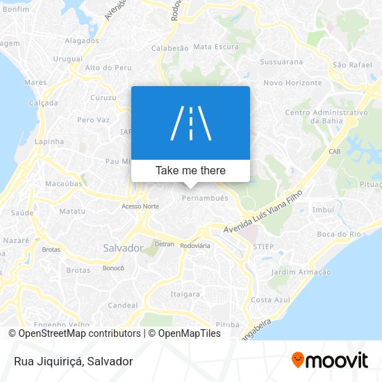 Rua Jiquiriçá map