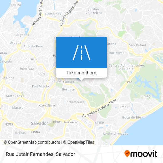 Rua Jutair Fernandes map