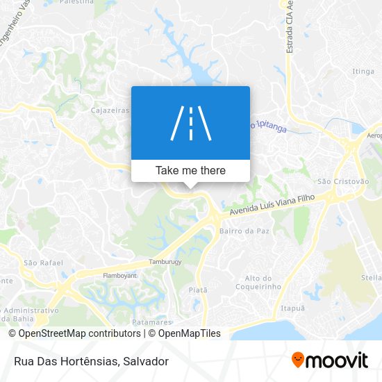 Rua Das Hortênsias map