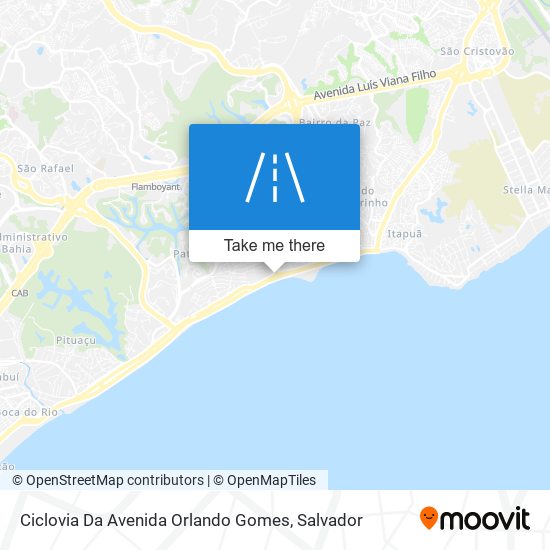 Ciclovia Da Avenida Orlando Gomes map