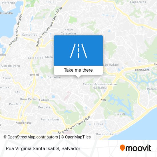 Rua Virgínia Santa Isabel map