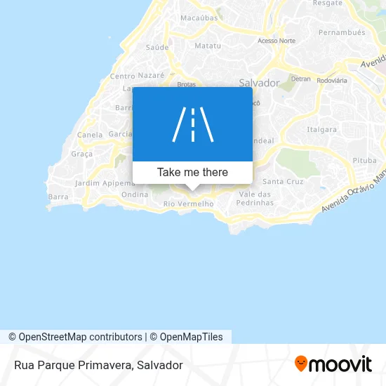 Rua Parque Primavera map