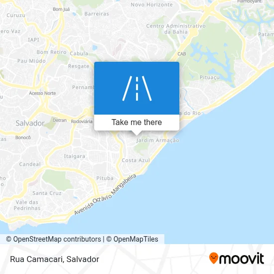 Rua Camacari map