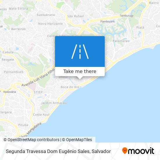 Mapa Segunda Travessa Dom Eugênio Sales