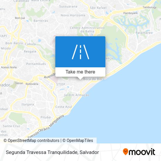 Segunda Travessa Tranquilidade map