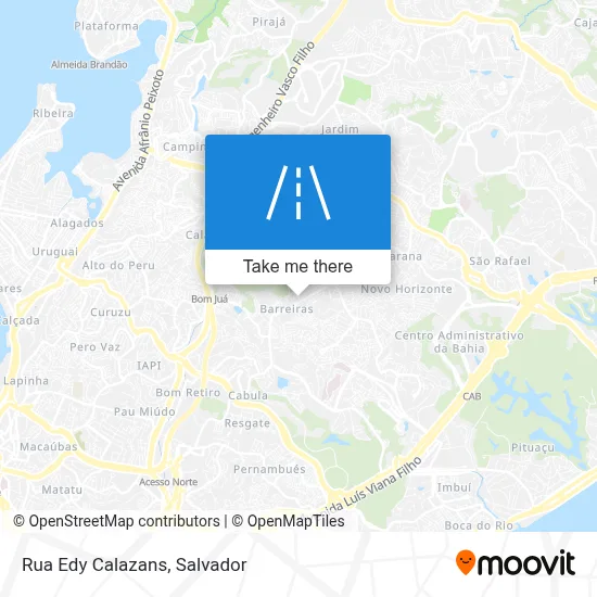 Rua Edy Calazans map