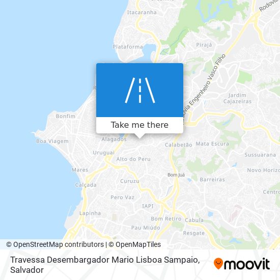 Mapa Travessa Desembargador Mario Lisboa Sampaio