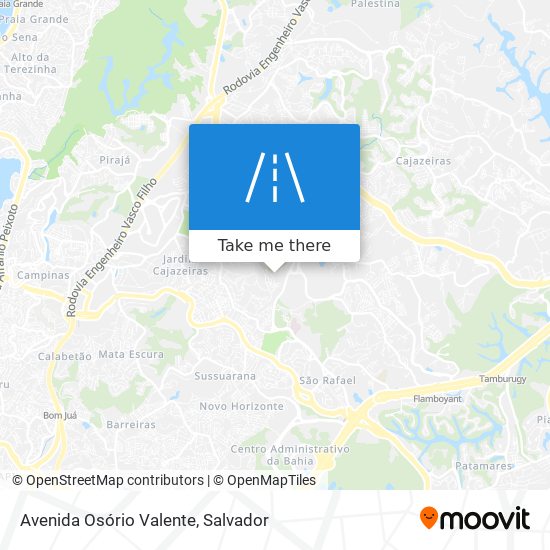 Mapa Avenida Osório Valente