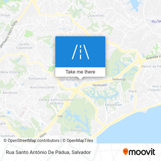 Rua Santo Antônio De Pádua map
