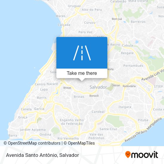 Avenida Santo Antônio map