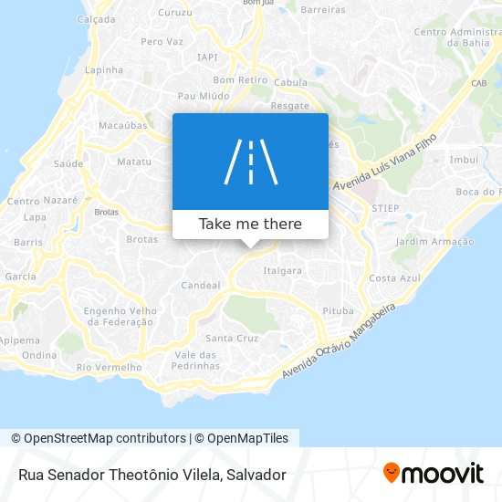 Rua Senador Theotônio Vilela map