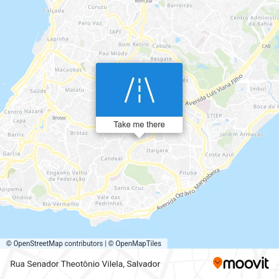 Rua Senador Theotônio Vilela map