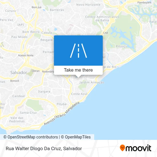 Rua Walter Dlogo Da Cruz map