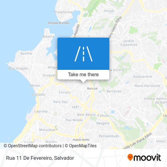 Rua 11 De Fevereiro map