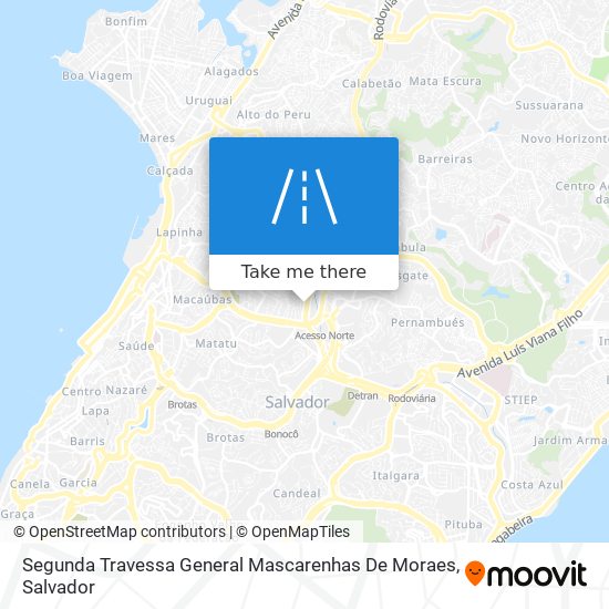 Segunda Travessa General Mascarenhas De Moraes map