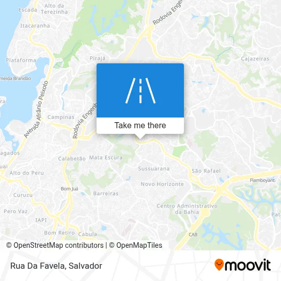 Rua Da Favela map