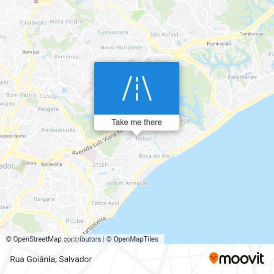 Rua Goiânia map
