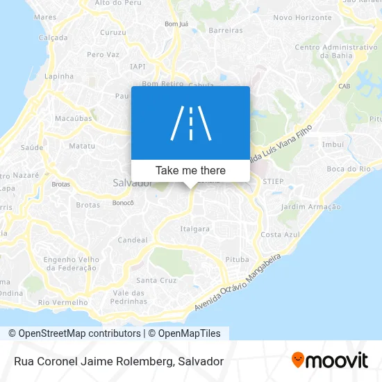 Rua Coronel Jaime Rolemberg map