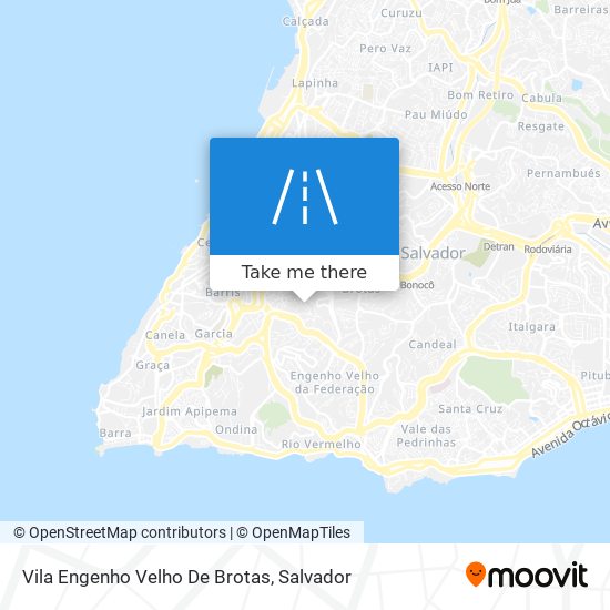 Vila Engenho Velho De Brotas map