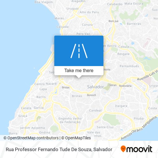 Rua Professor Fernando Tude De Souza map