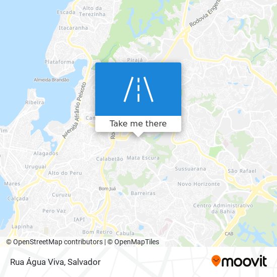 Mapa Rua Água Viva