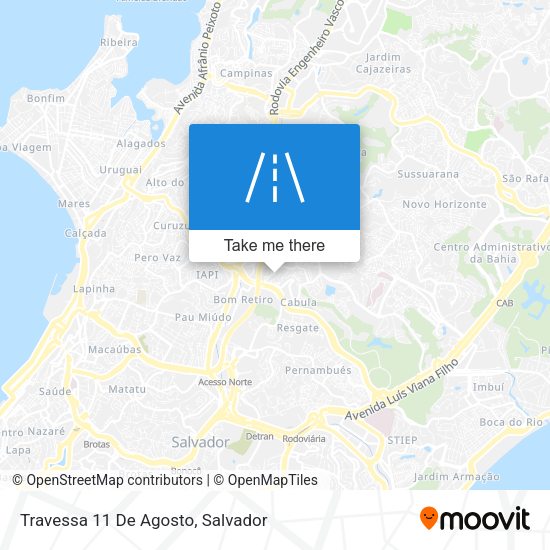 Travessa 11 De Agosto map