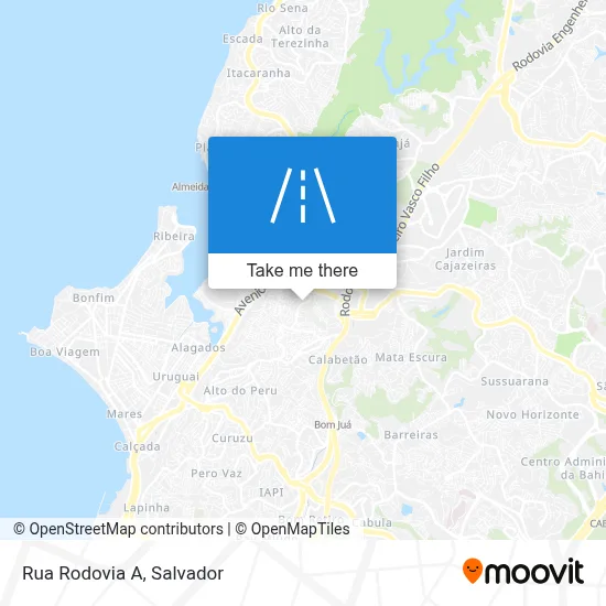 Rua Rodovia A map