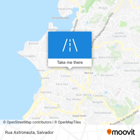 Rua Astronauta map