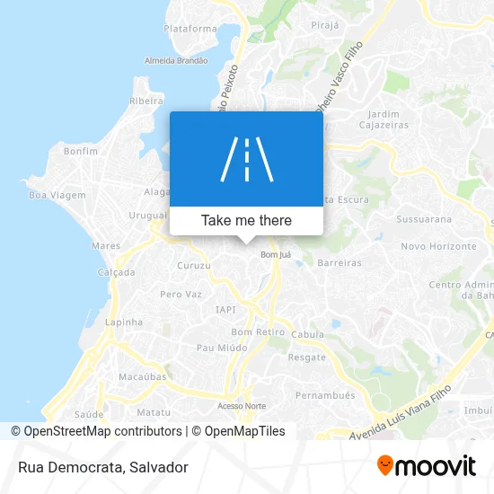 Rua Democrata map