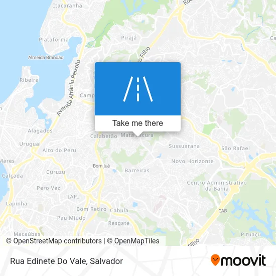 Rua Edinete Do Vale map