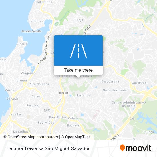 Terceira Travessa São Miguel map