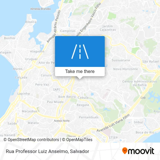 Rua Professor Luiz Anselmo map