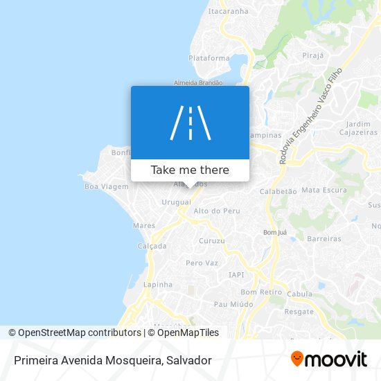 Mapa Primeira Avenida Mosqueira