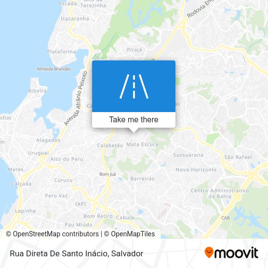 Rua Direta De Santo Inácio map