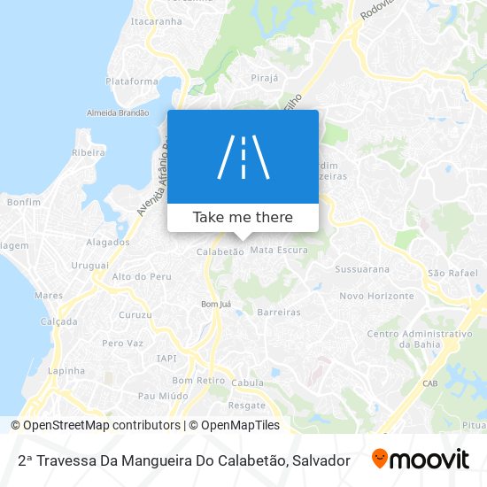 Mapa 2ᵃ Travessa Da Mangueira Do Calabetão