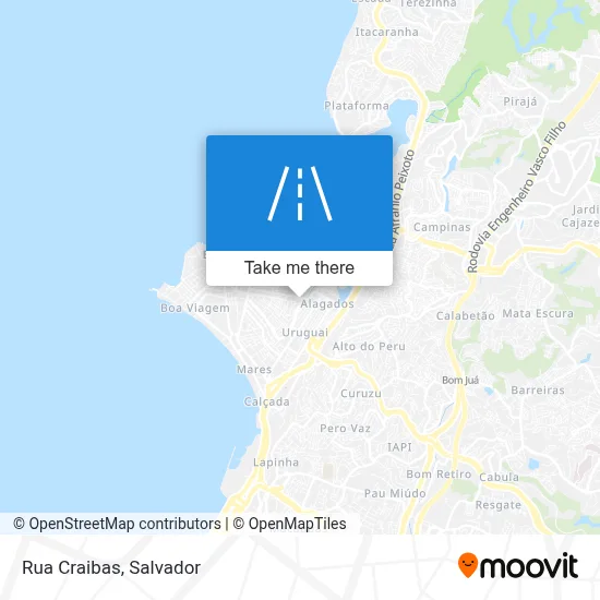 Rua Craibas map
