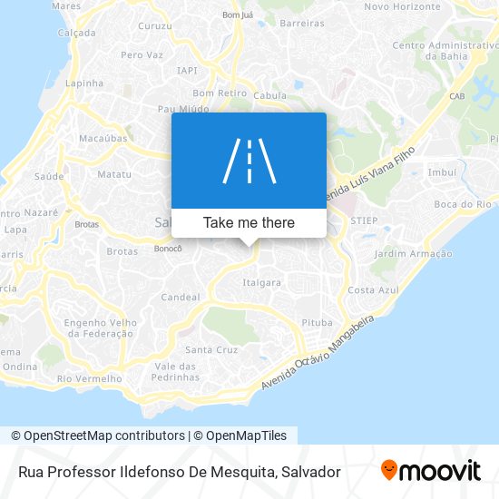 Mapa Rua Professor Ildefonso De Mesquita