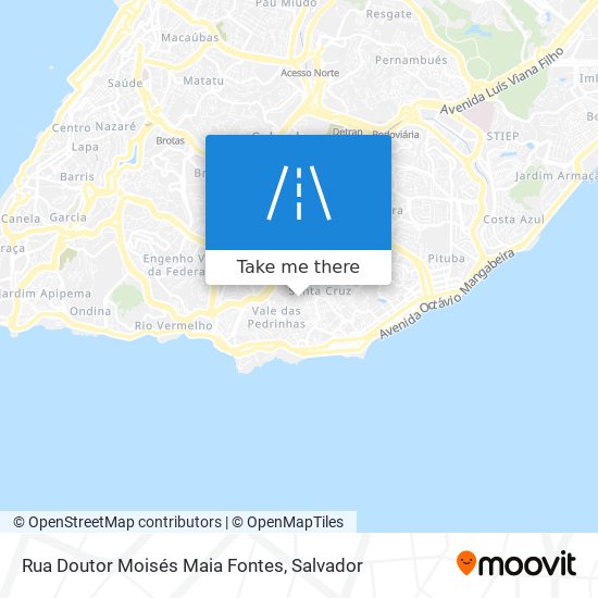 Mapa Rua Doutor Moisés Maia Fontes